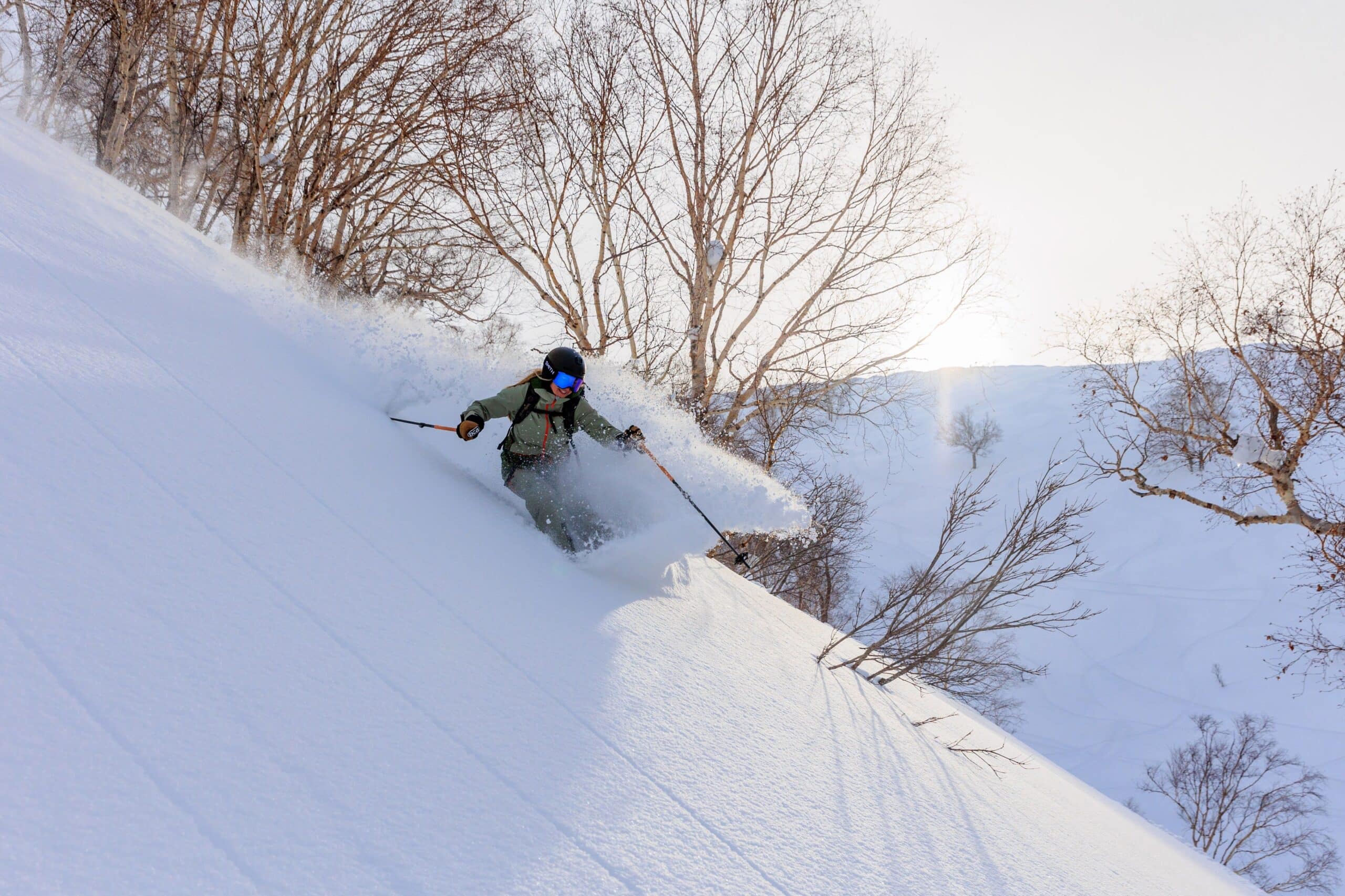powder skiing in vail